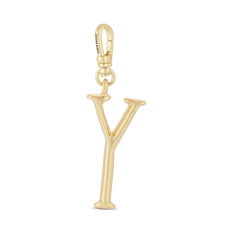 Plaza Small Letter Y Charm by Lulu Frost