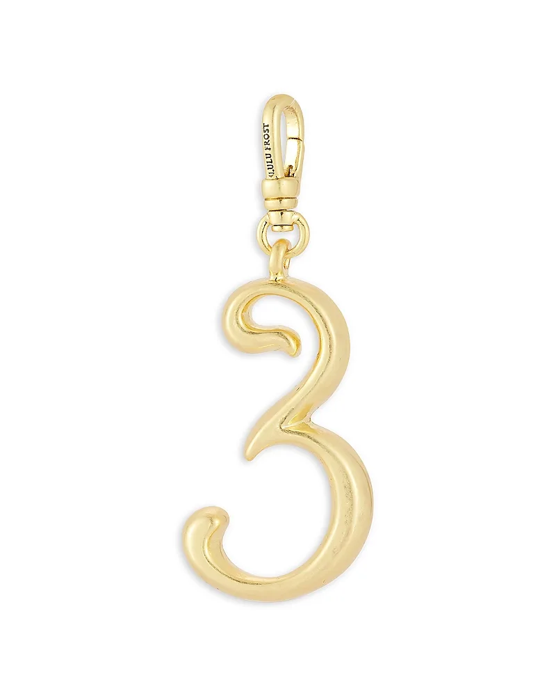 Plaza Small Number 3 Charm by Lulu Frost