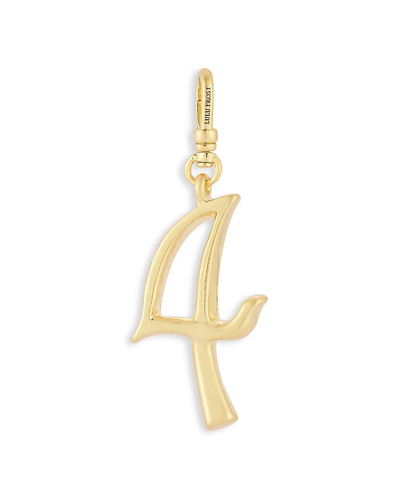 Plaza Small Number 4 Charm by Lulu Frost