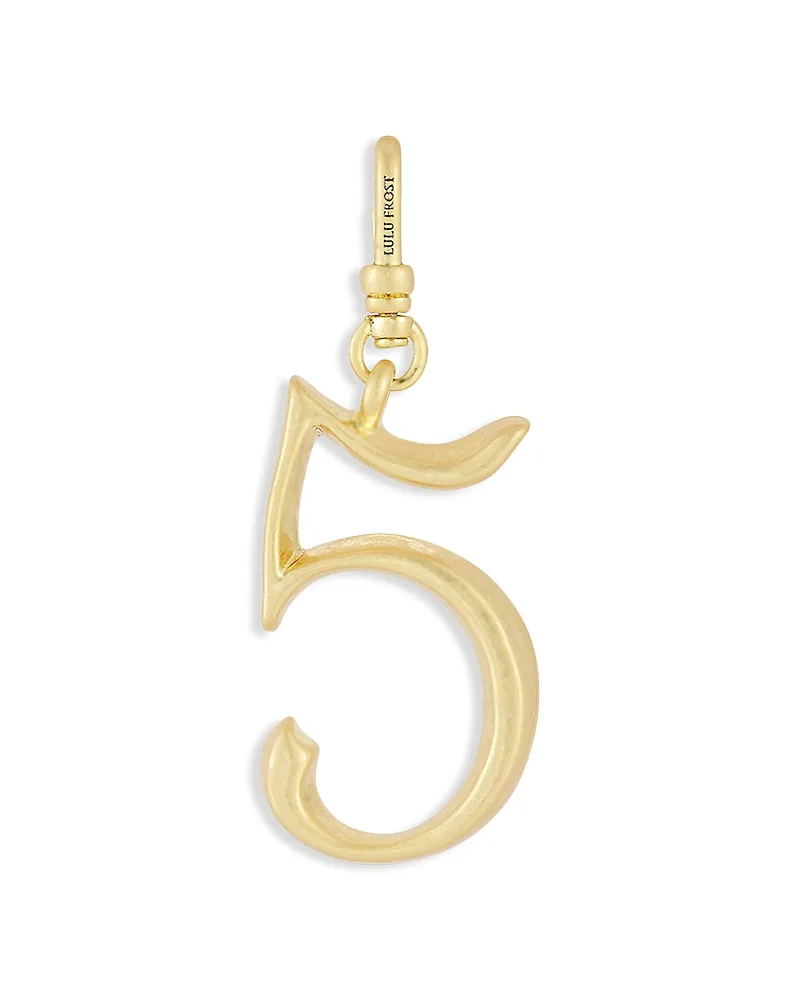 Plaza Small Number 5 Charm by Lulu Frost
