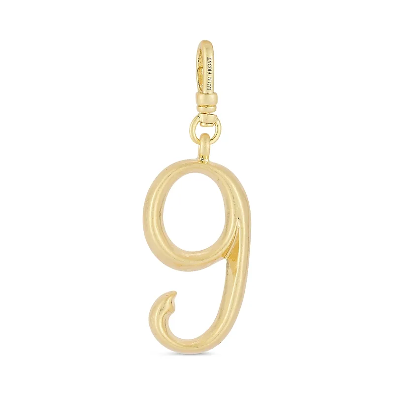 Plaza Small Number 9 Charm by Lulu Frost