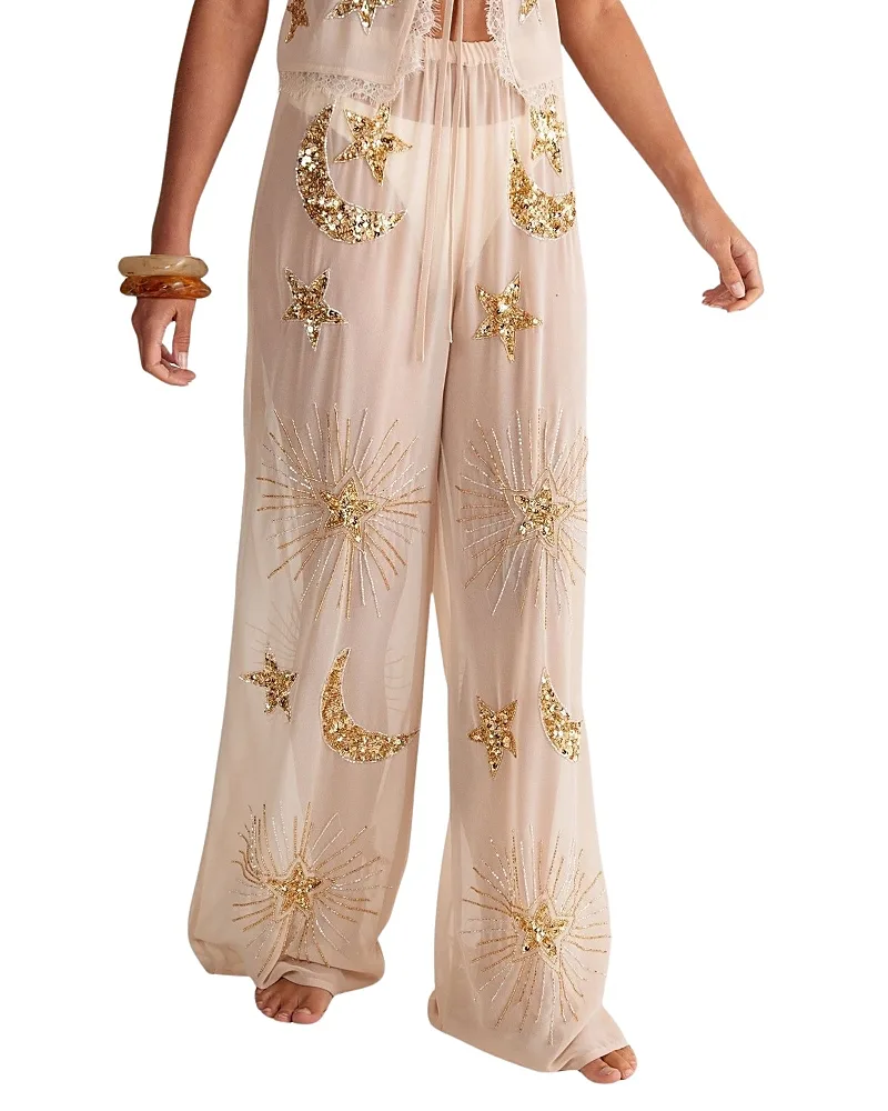 Moon & Star Wide Leg Beach Trouser by Nasty Gal