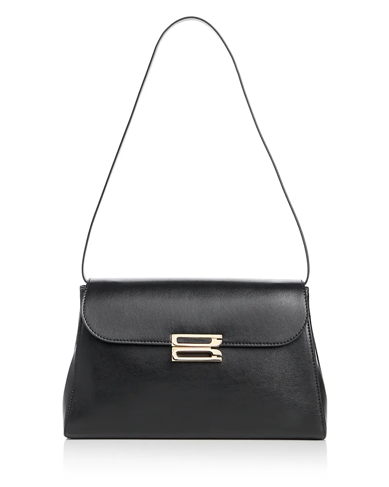 Dorian Trapeze Convertible Leather Shoulder Bag by Victoria Beckham