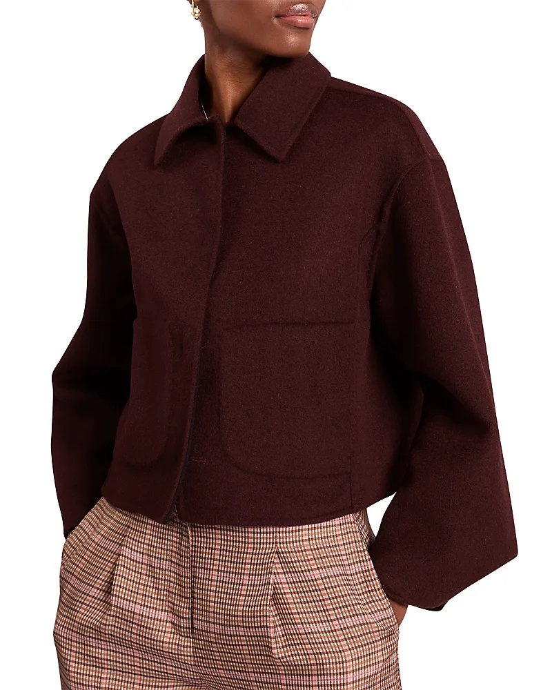 Calabaz Reversible Double Faced Wool Jacket by Ted Baker