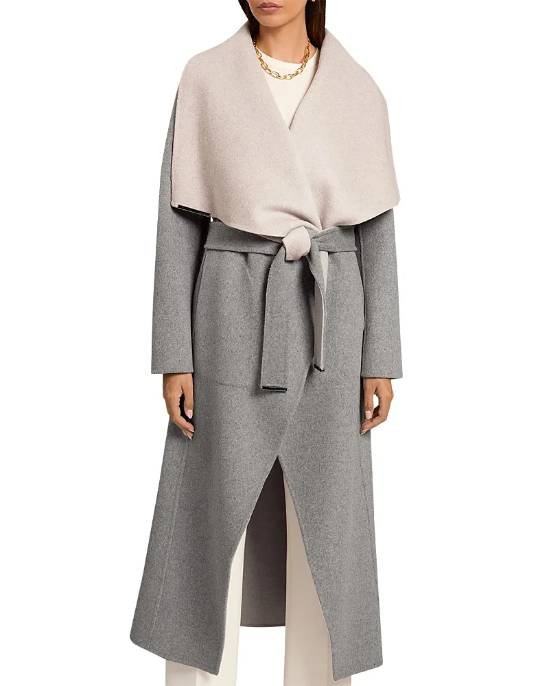 Effa Double Faced Wool Midi Coat by Ted Baker