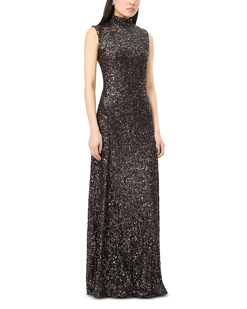 Sequin Embellished Flared Maxi Dress by Rotate