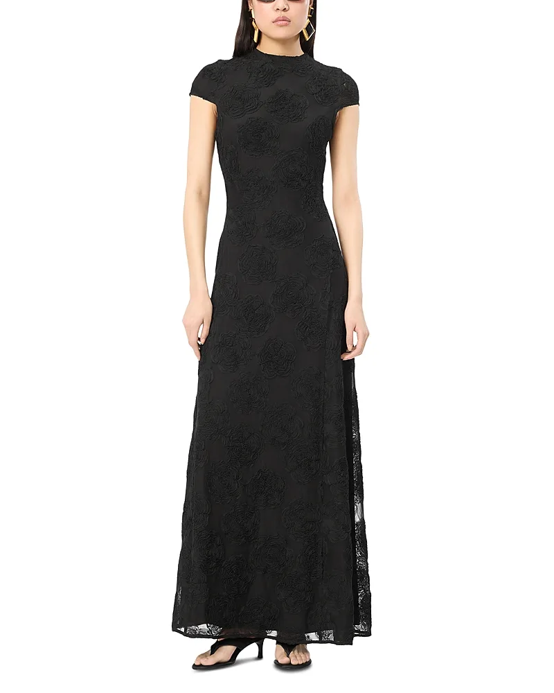 Flower Mesh Maxi Dress by Rotate