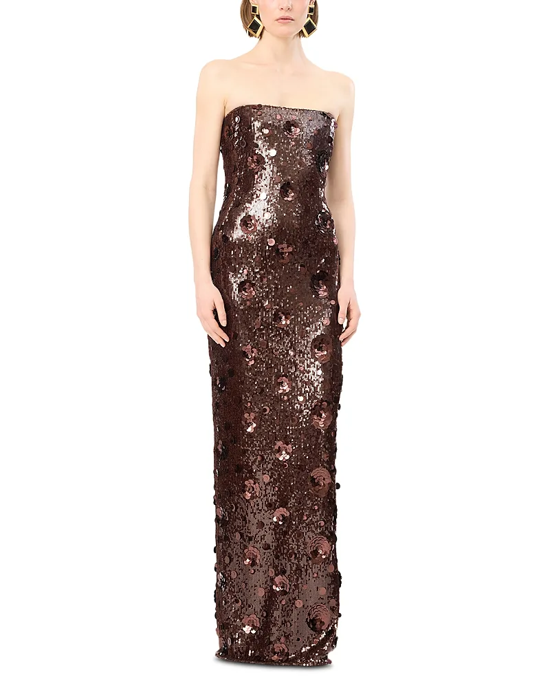 Sequin Strapless Dress by Rotate