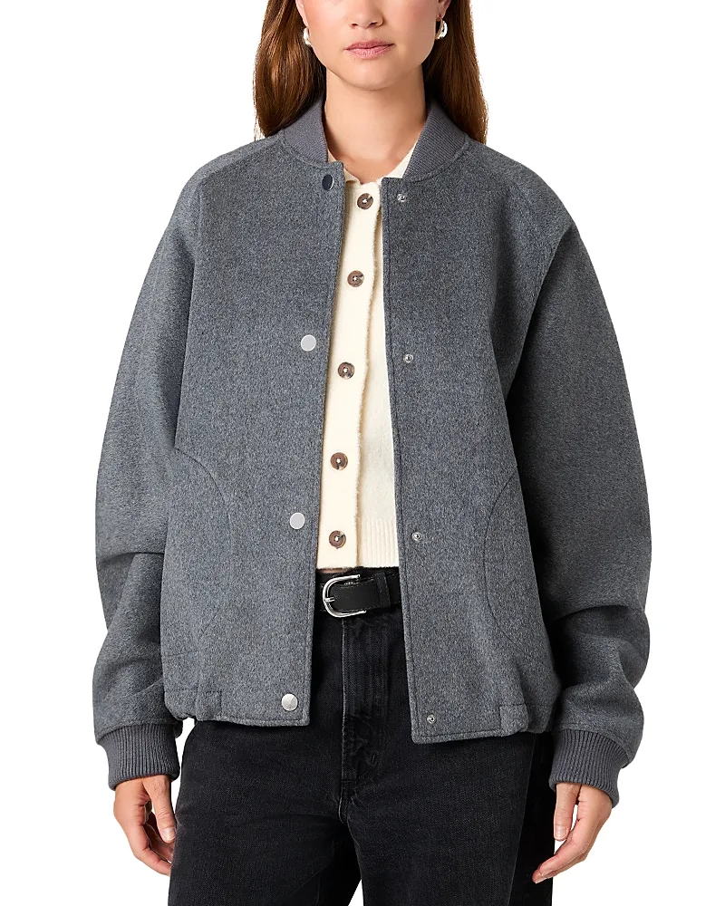 Brushed Double Face Bomber Jacket by French Connection