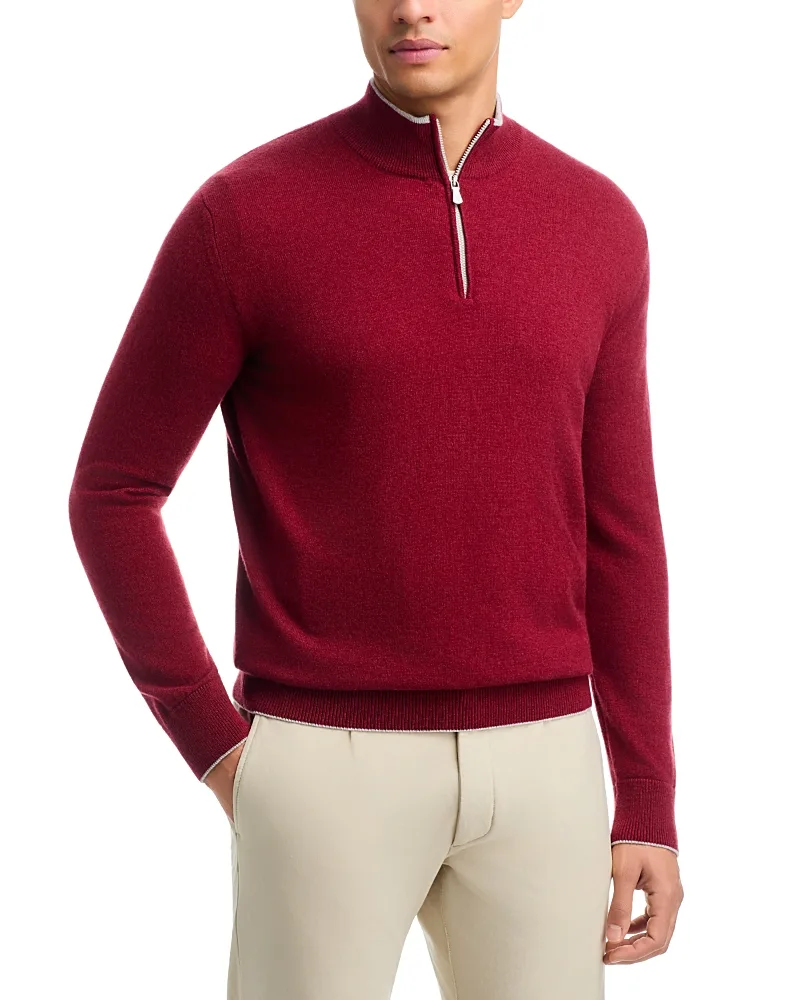 Cashmere Half Zip Sweater by Eleventy