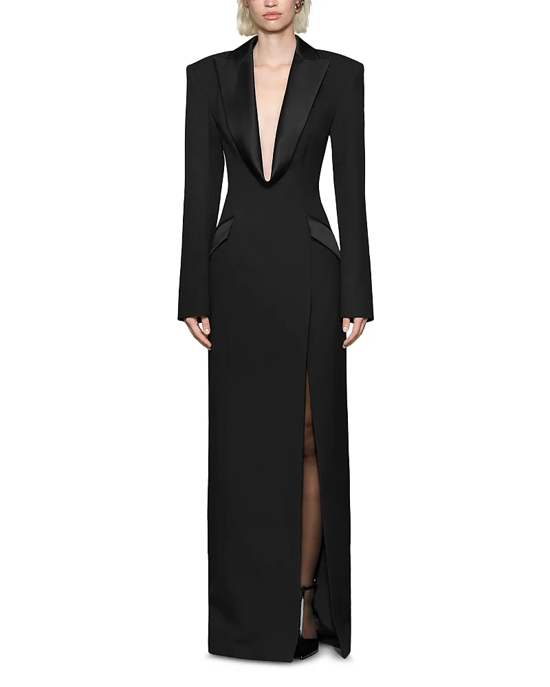Sylvia Shawl Collar Suiting Gown by Et Ochs