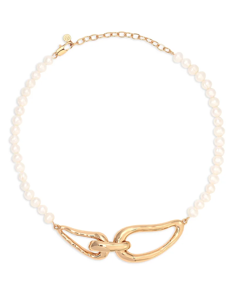 Molten Muse Cultured Freshwater Pearl Necklace, 14.5 by Ettika