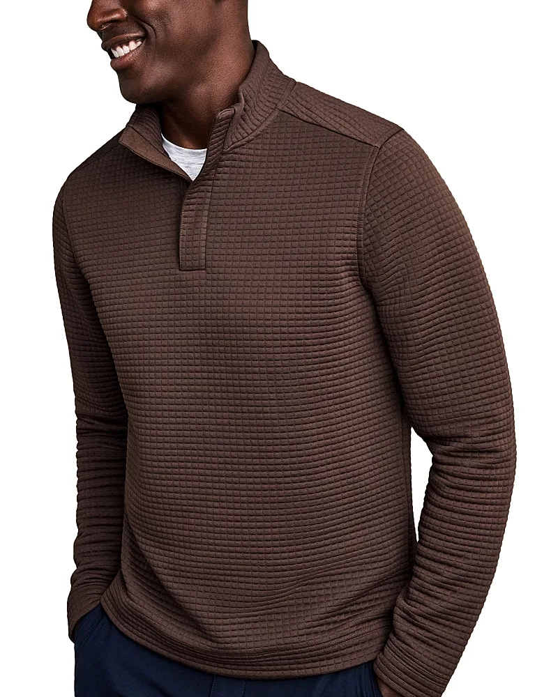 Landmark Waffle Quarter Zip Sweater