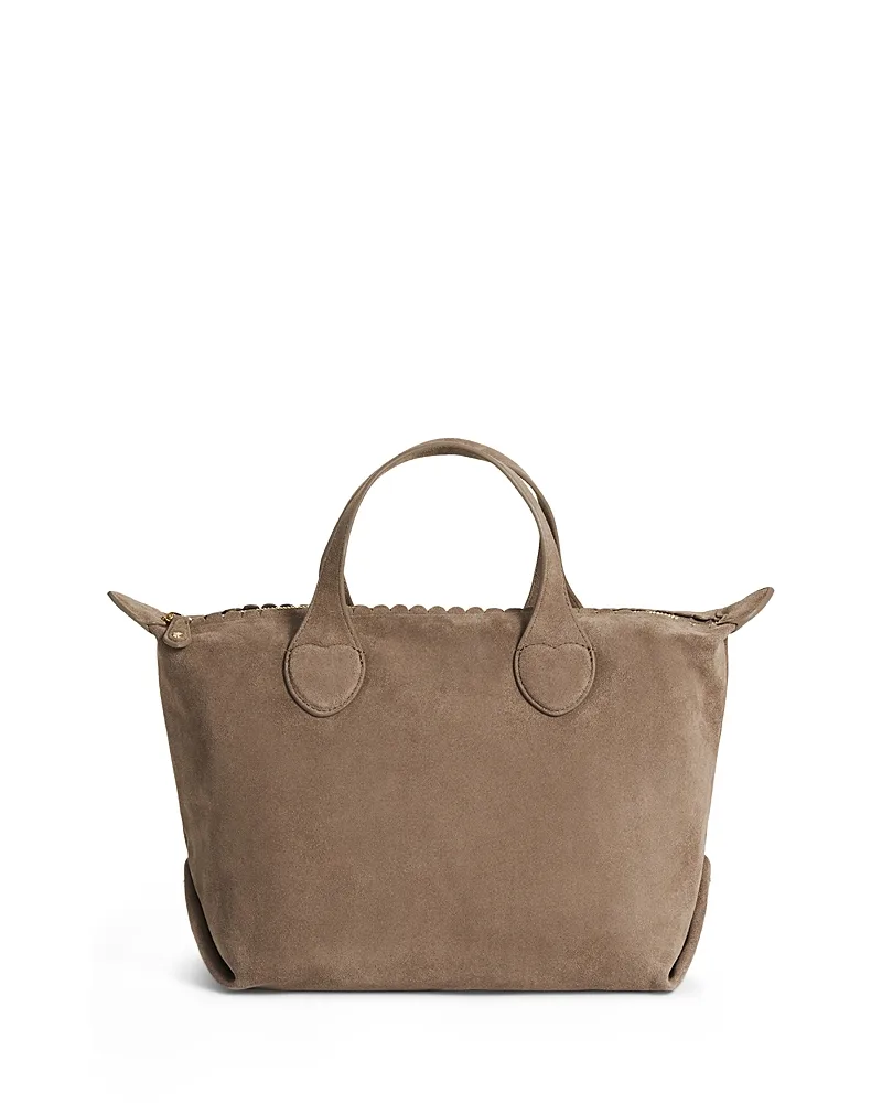 Pittsford Scalloped Trim Suede Crossbody Bag by Stoney Clover Lane