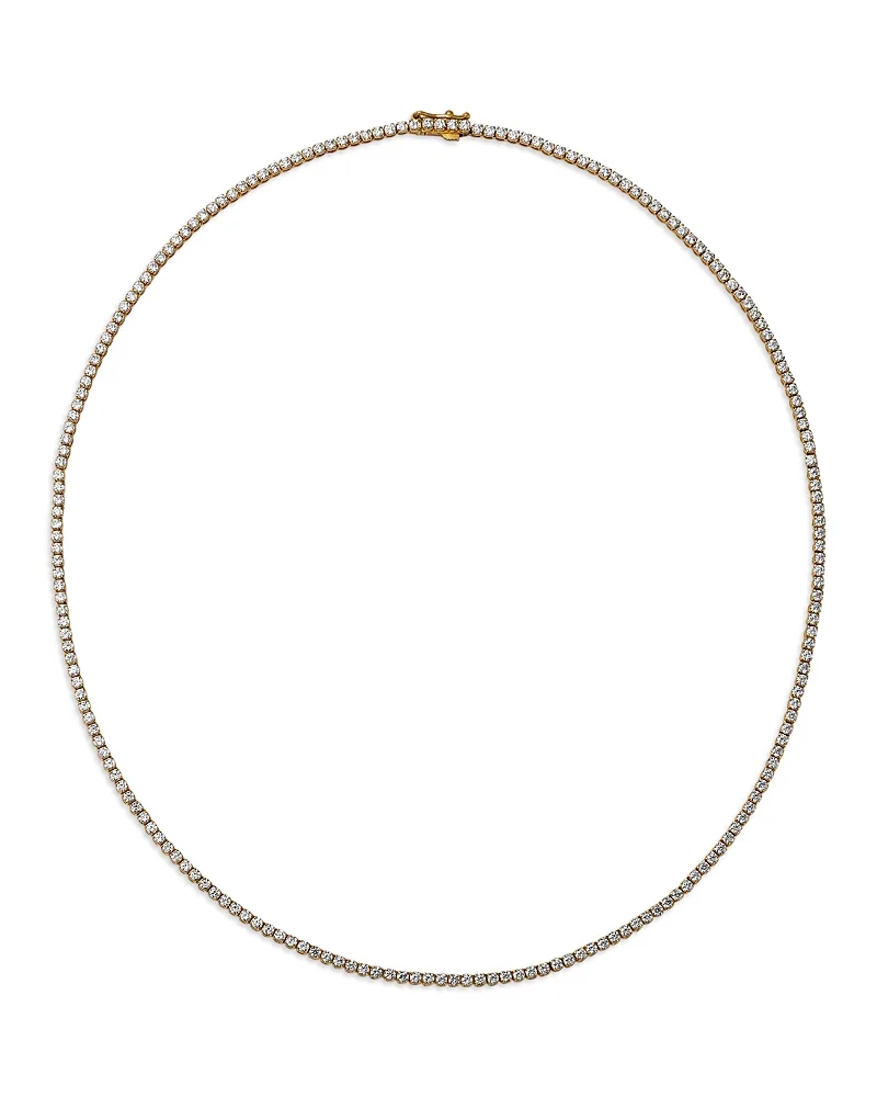 Diamond Four Prong Tennis Necklace in 14K Yellow Gold, 5.0 Tcw by Bloomingdales Fine Collection