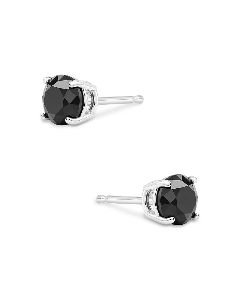 Black Diamond Stud Earrings in 14K White Gold, 1.0 Tcw by Bloomingdales Fine Collection