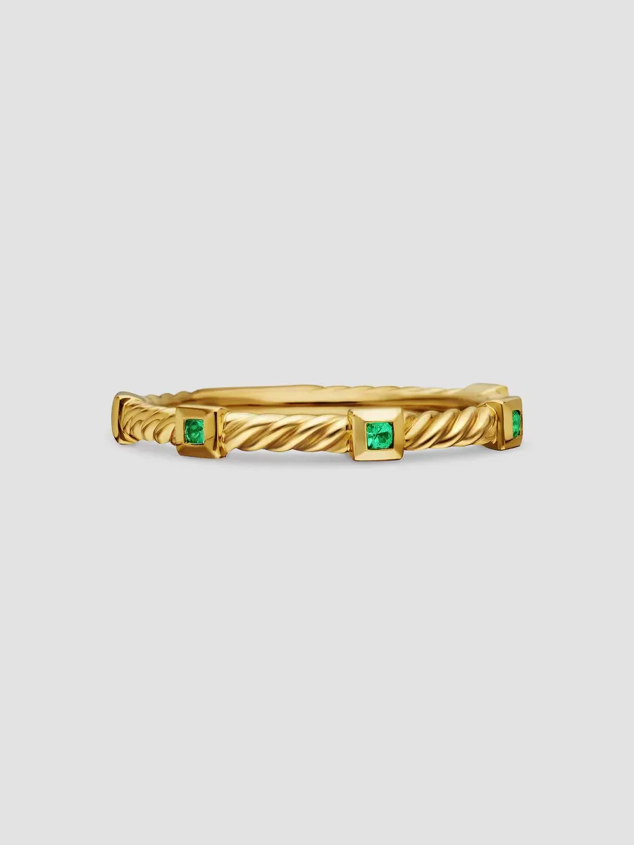 Cable Collectibles Stack Ring in 18K Yellow Gold by David Yurman