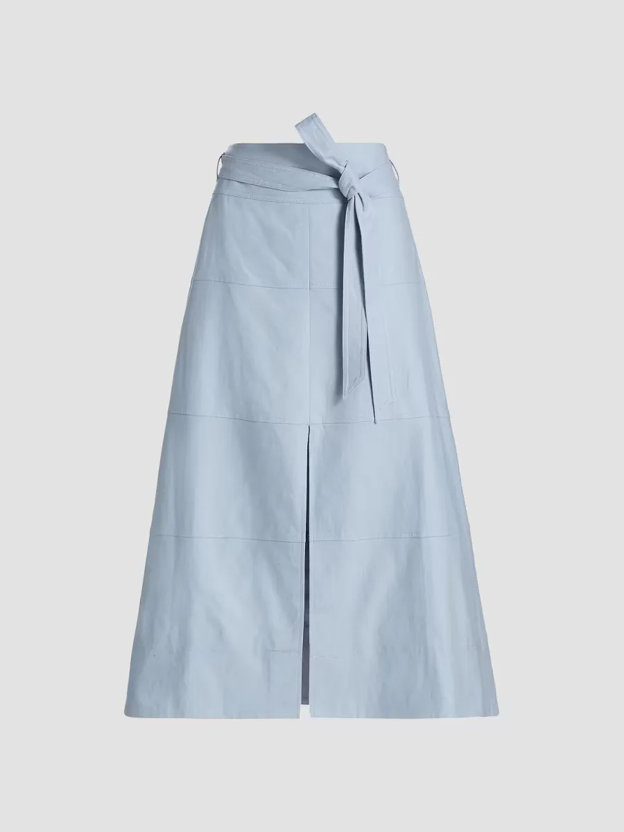 Hudson Linen-Blend Midi-Skirt by Tanya Taylor