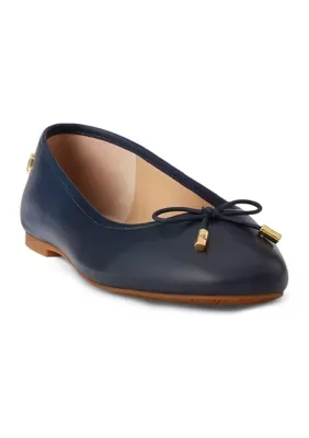 Lauren Ralph Lauren Jayna Nappa Leather Flats by Ralph Lauren