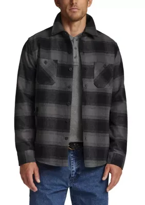 Lumberjack Twill Unlined Shirt Jacket by Weatherproof Vintage