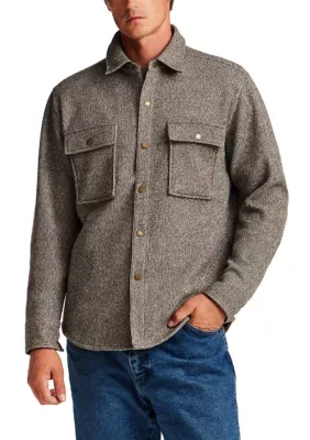 Mixy Knit Shirt Jacket by Weatherproof Vintage