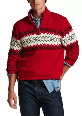 Bold Yoke 1/4 Zip Sweater by Weatherproof Vintage