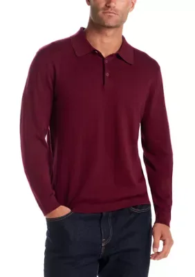Long Sleeve Polo Sweater by Weatherproof Vintage