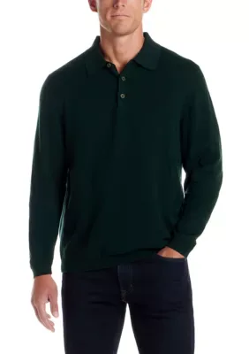 Long Sleeve Polo Sweater by Weatherproof Vintage