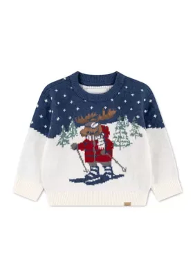 Moose Skiing Sweater by Abercrombie Kids