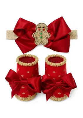 Bow and Boot Set by Baby Essentials