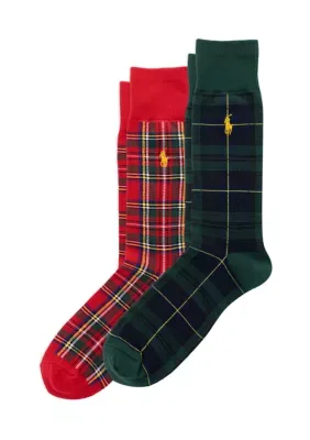 Classic Tartan Slack Socks 2 Pack by Polo Ralph Lauren