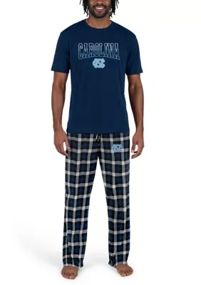 NCAA North Carolina Tar Heels Highland Short Sleeve T-Shirt & Pant Set by College Concepts