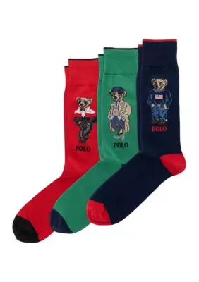Seasonal Bears Slack 3-Pack Giftbox by Polo Ralph Lauren