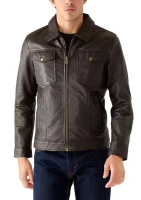 Two Pocket Zip Front Jacket by Frye
