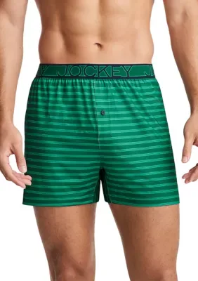 Single Hanging Active Microfiber Boxers by Jockey