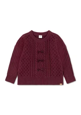 Oversized Bow Front Sweater by Abercrombie Kids