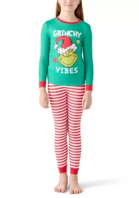 Grinch Graphic 4-Piece Pajama Set by Komar Kids