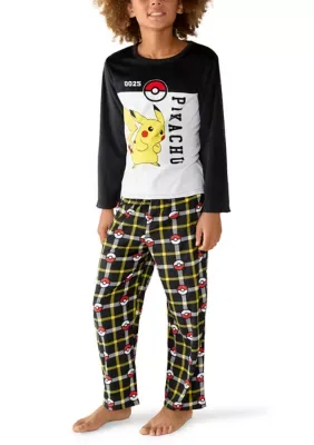 Pikachu 2-Piece Fleece Pajama Set by Pokemon