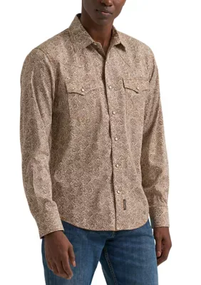 Long Sleeve Retro Modern Fit Shirt by Wrangler
