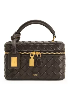 Cleo Woven Texture Box Shape Top Handle Bag by Jw Pei
