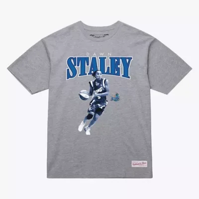 WNBA Dawn Staley Charlotte Sting Player Boyfriend T-Shirt - Court Origins by Mitchell & Ness