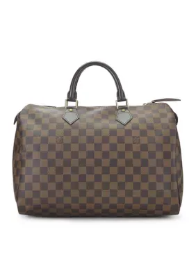 Louis Vuitton Damier Ebene Speedy 35 by What Goes Around Comes Around