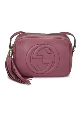 Gucci Pink Leather Soho Disco Bag by What Goes Around Comes Around