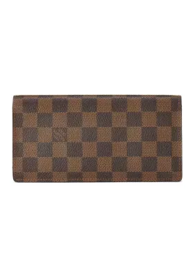 Louis Vuitton Damier Ebene Brazza Wallet by What Goes Around Comes Around