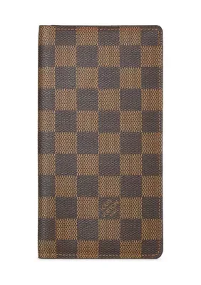 Louis Vuitton Damier Ebene Porte Valeurs Wallet by What Goes Around Comes Around