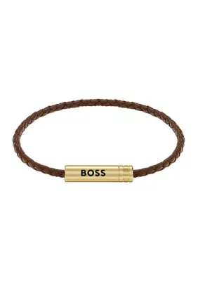 Ares Air Faux Leather Bracelet, 8 In by Hugo Boss