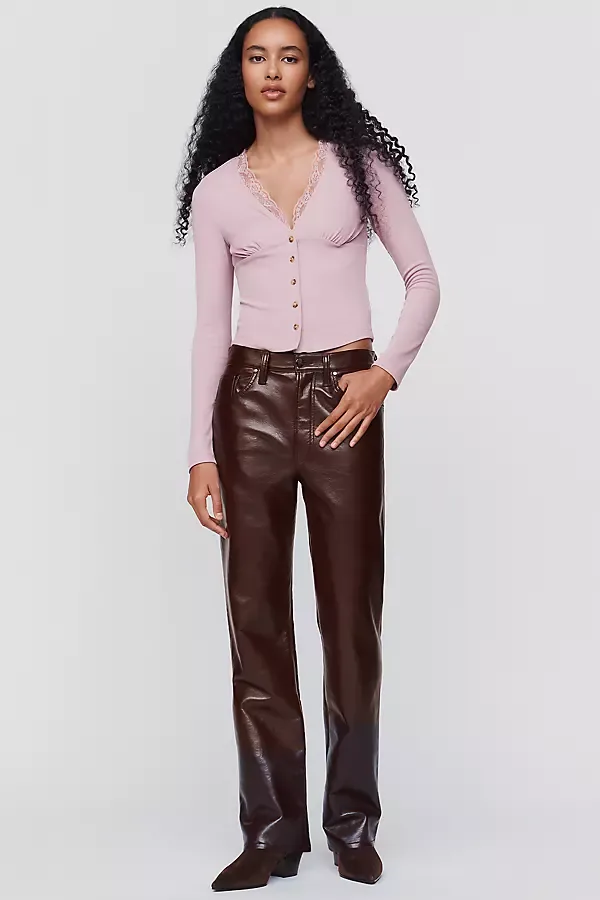 Lana Leather Blend Pants by AGOLDE