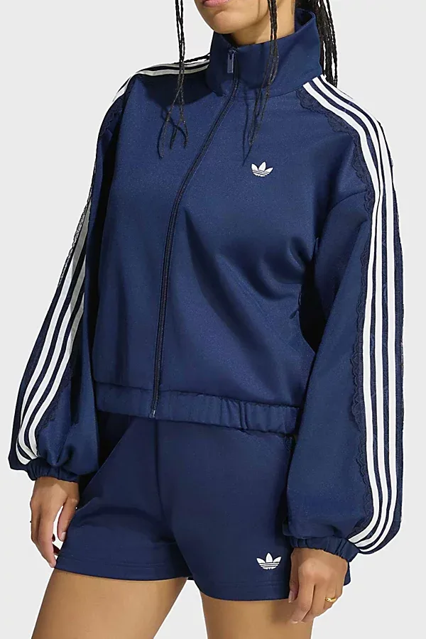 Originals Archive Lace Trim Oversized Track Jacket by adidas