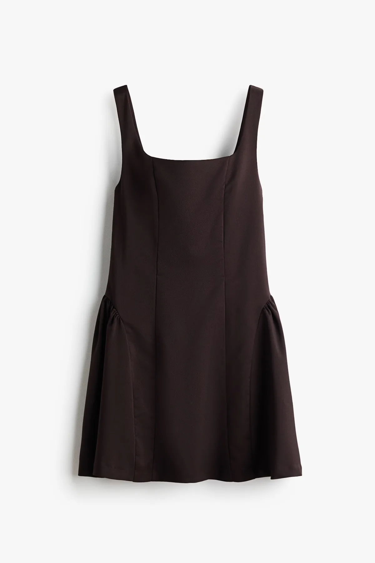Square-Neck Dress with Flared Skirt by H&M