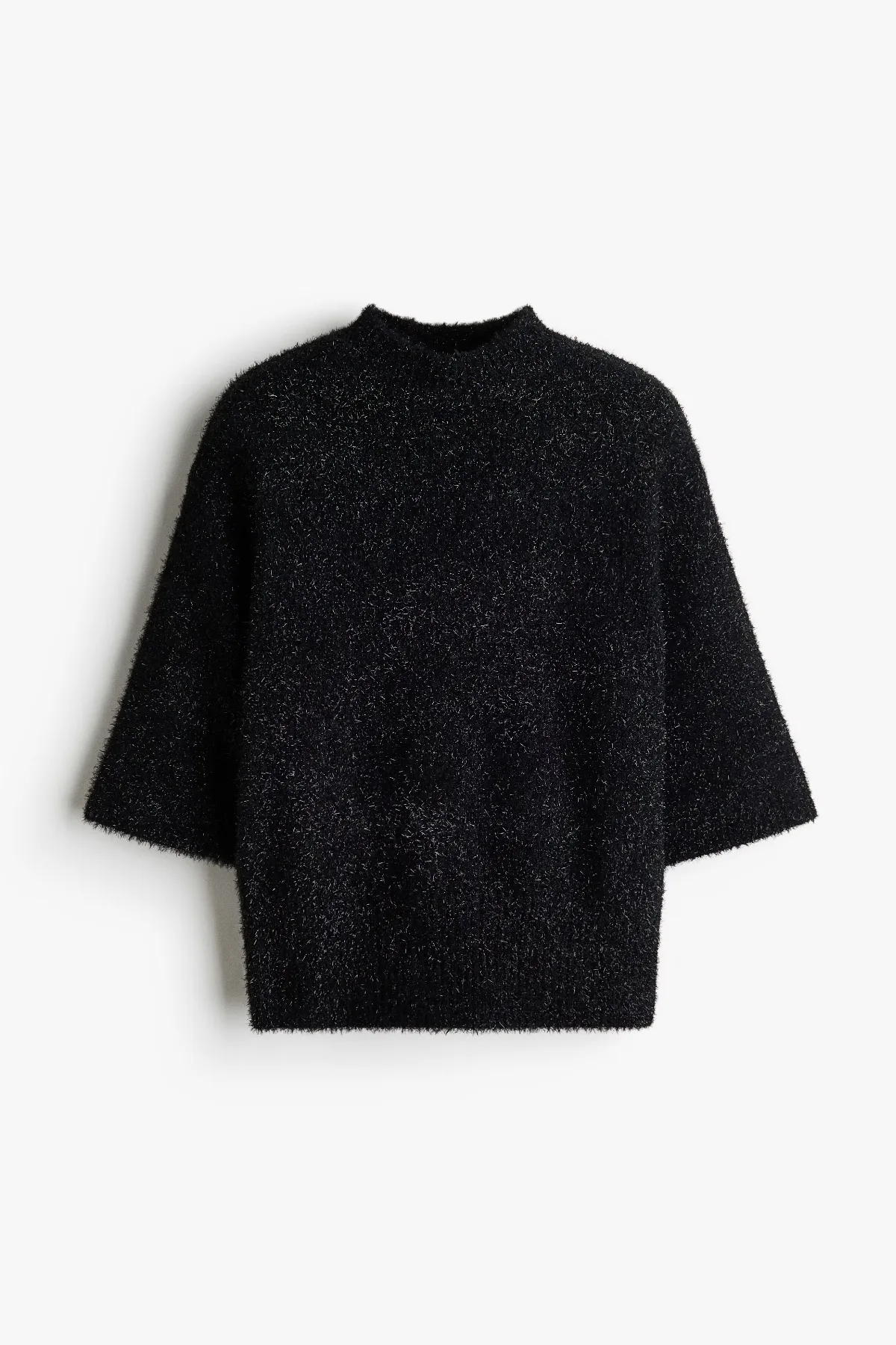 Glittery Fluffy-Knit Top by H&M